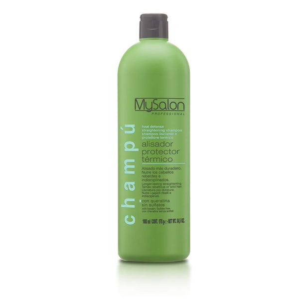 MySalon Professional Heat Defence Straightening Shampoo 36.8 oz - Champú Alisador Térmico