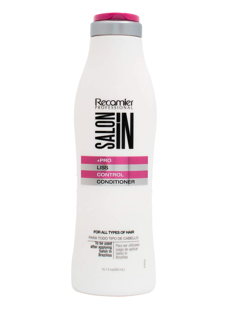 Recamier Professional Salon In +Pro Liss Control Hair 4 Piece Small Kit - Shampoo 10.1oz  + Conditioner 10.1oz  + Leave In Detangler 10.1oz + Deep Treatment Mask 10.58oz