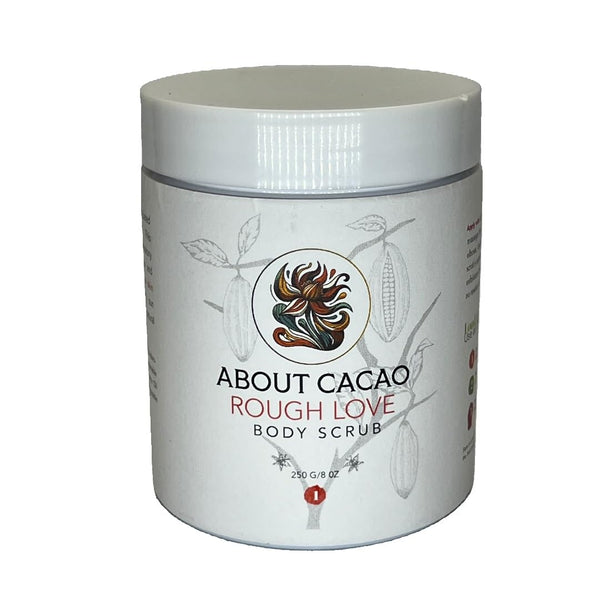 AboutCacao Rought Love Body Scrub, 100% Cacao, 8 oz