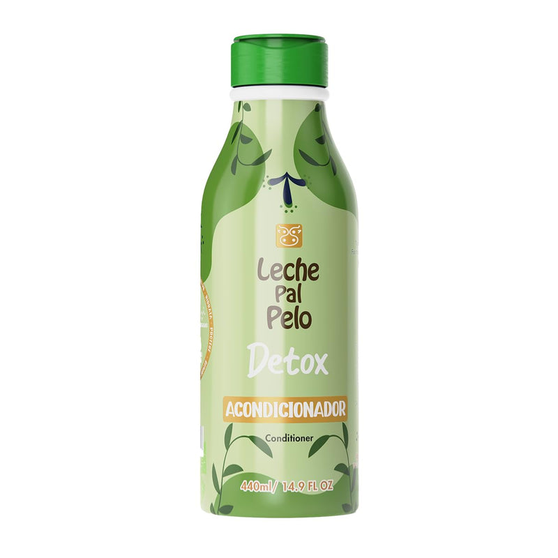 Leche Pal Pelo Detox Conditioner - Infused with Apple Cider Vinegar, Honey Extract, and Green Tea. Experience Total Hair Transformation, Repair, and Natural Shine. 14.9 oz.