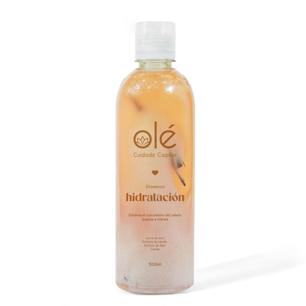 OLÉ Shampoo Coconut, Cinnamon & Honey High HYDRATION | Formulated With Coco, Canela & Miel | for Stronger, Thicker and Longer Hair - Soft and Shine, Growth Shampoo.