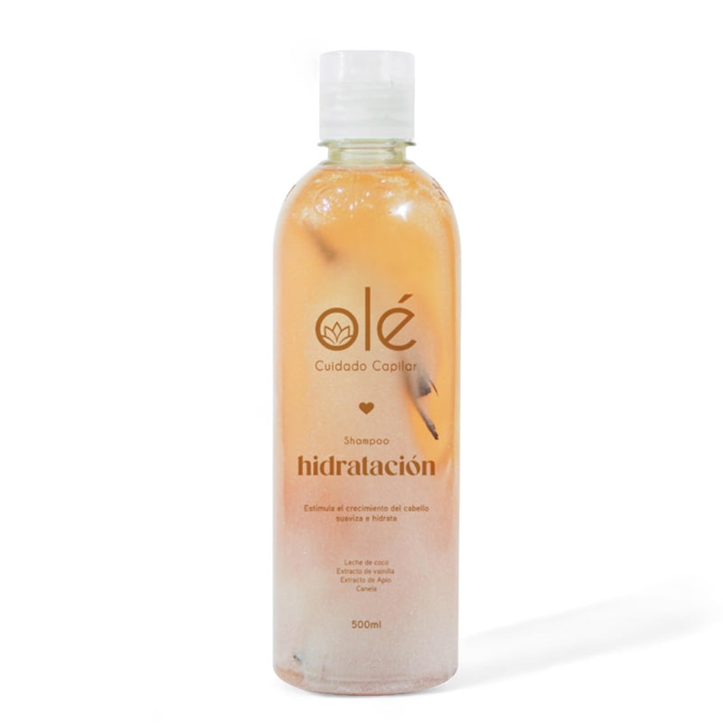 OLÉ Shampoo Coconut, Cinnamon & Honey High HYDRATION | Formulated With Coco, Canela & Miel | for Stronger, Thicker and Longer Hair - Soft and Shine, Growth Shampoo.