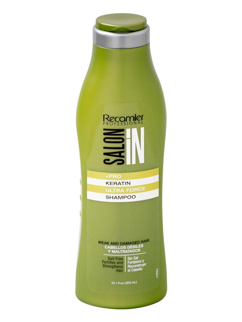 Recamier Professional Salon In +Pro Keratin Ultra Force Hair Shampoo, Conditioner and Treatment Bundle 3 Piece kit 40397 Small