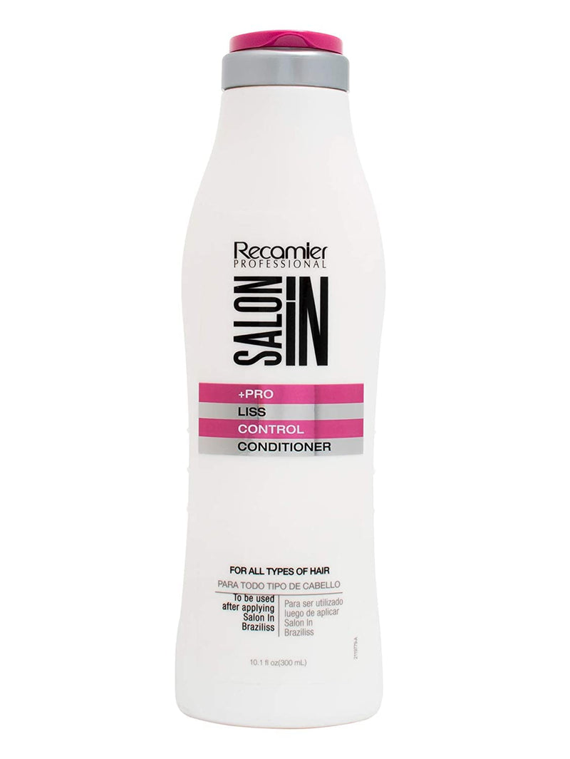 Recamier Professional Salon In +Pro Liss Control Hair 4 Piece Small Kit - Shampoo 10.1oz  + Conditioner 10.1oz  + Leave In Detangler 10.1oz + Deep Treatment Mask 10.58oz