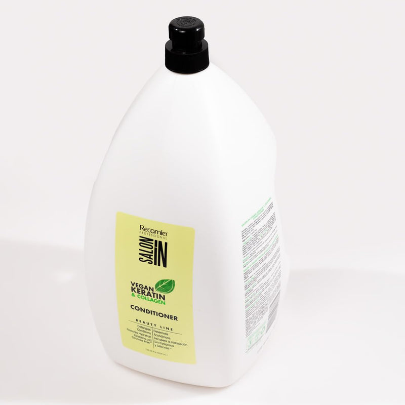 RECAMIER PROFESSIONAL SALON IN Vegan Keratin & Collagen Gallon KIT with Shampoo 135.26 fl.oz. + Conditioner 135.26 fl.oz.