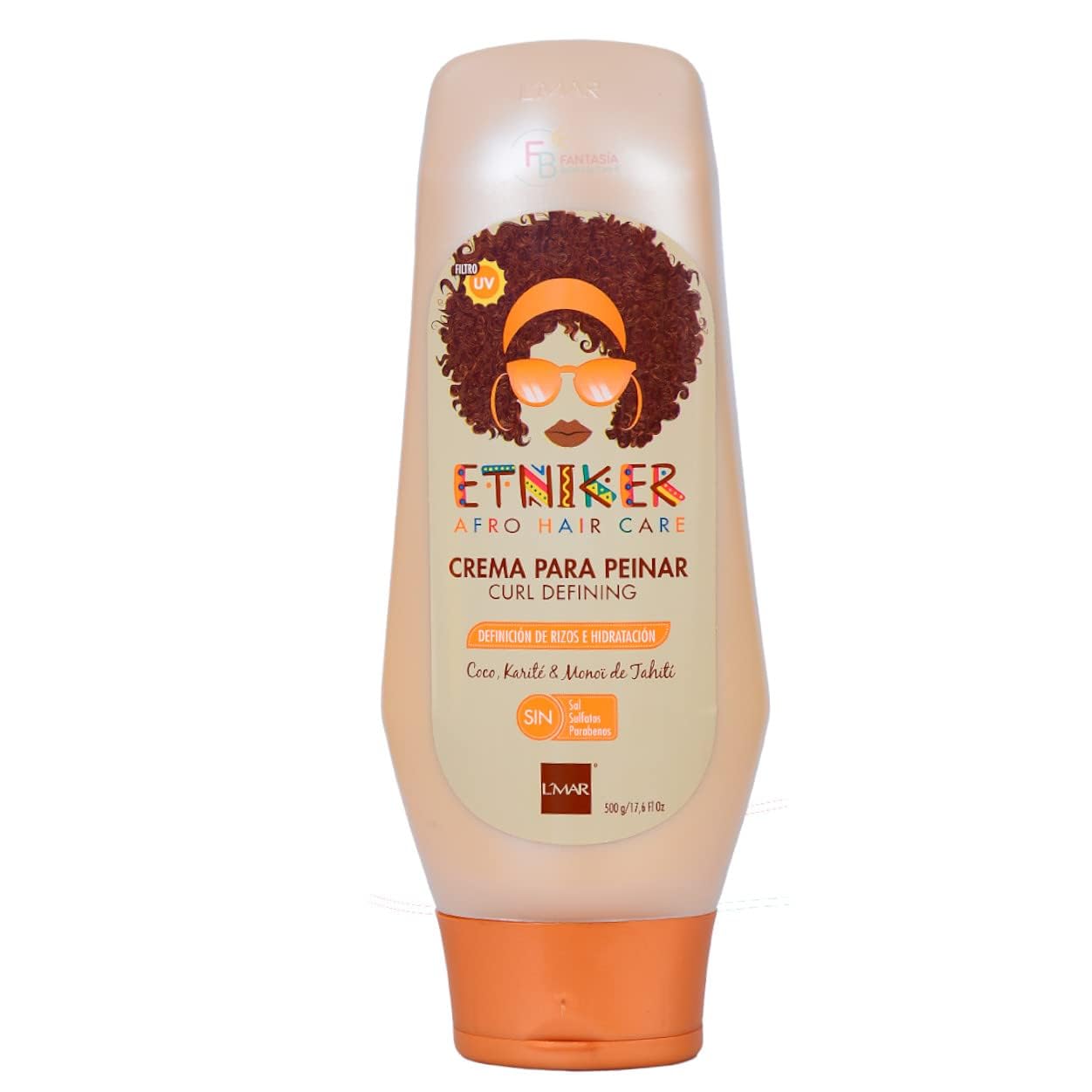 ETNIKER Curl Defining Styling Cream. Moisturize & Define. Coconut oil, Shea Butter & Monoi Oil. Free Sulfates, Salt, Silicones, Mineral Oil, and Parabens. Etniker crema para peinar rizos