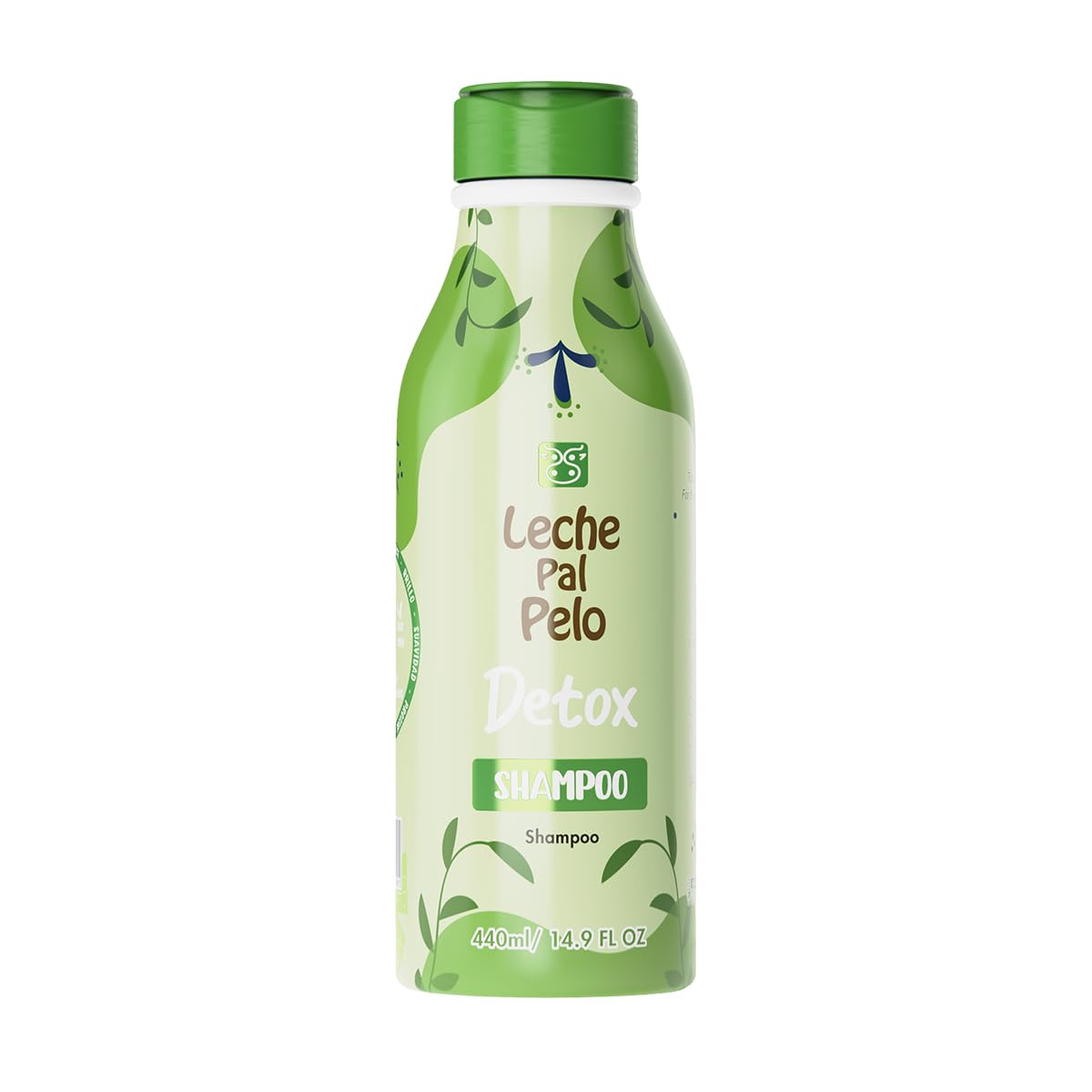 Leche Pal Pelo Detox Shampoo - Infused with Apple Cider Vinegar, Honey, and Green Tea. Hair Transformation with pH Balance and Antioxidant Strength. Moisture Infusion for Shine and Repair. 14.9 oz.