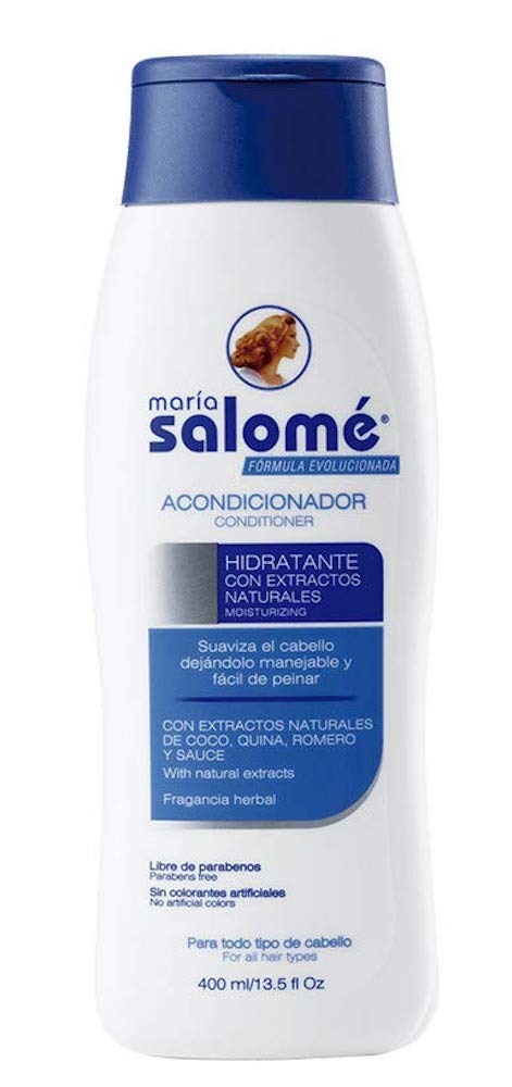 Maria Salome Traditional Hair Conditioner With Natural Extracts 13.5 fl.oz. | Acondicionador Tradicional hidratante para el Cabello