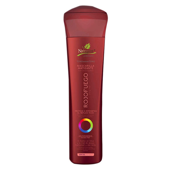 naissant Professional Hair Treatment Mask. Color Depositing, Color Intensifier and Tone Correcting Highlights. Without Salt, Paraben and Ammonia. (Fiery Red, Rojo Fuego)