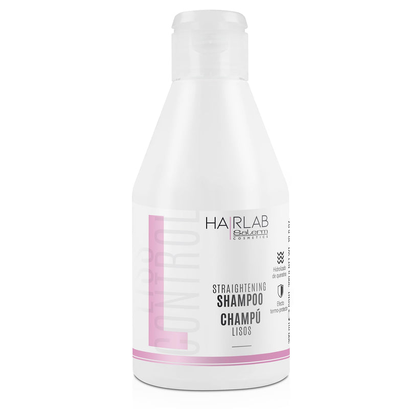 Salerm Cosmetics HAIRLAB  STRAIGHTENING 2-PIECE KIT for Damage Hair,  Shampoo 10.6oz + Mask 8.2oz