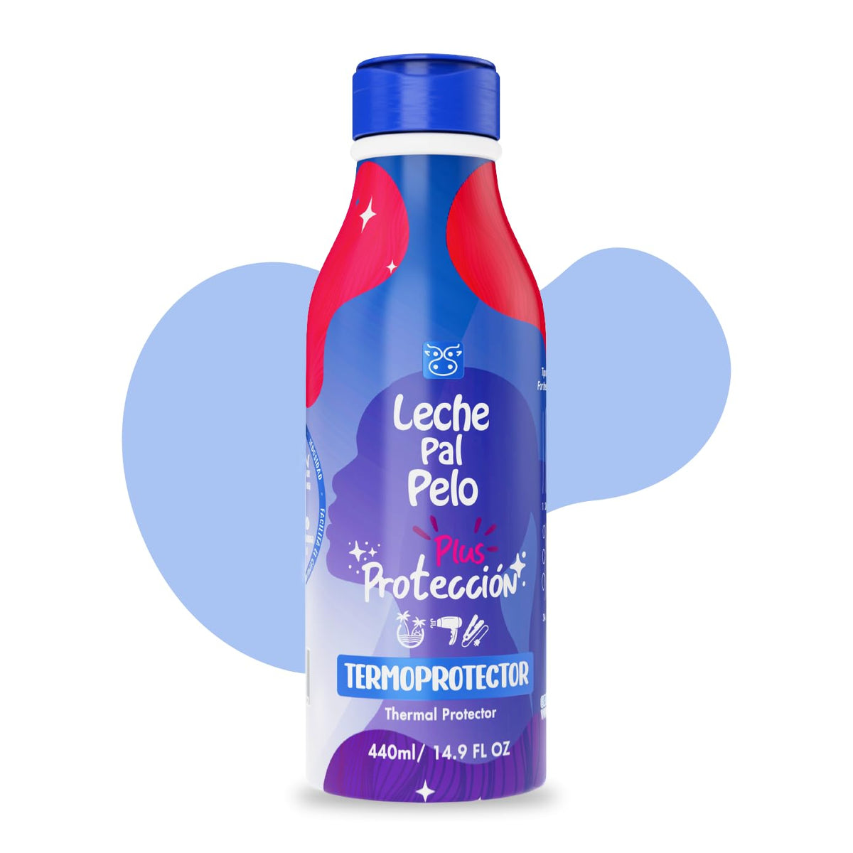 Leche Pal Pelo Color Protection Thermal Protector For Hair Leave-in Treatment - Proteccion Color Tratamiento Termoprotector para cabello 14.9 oz.