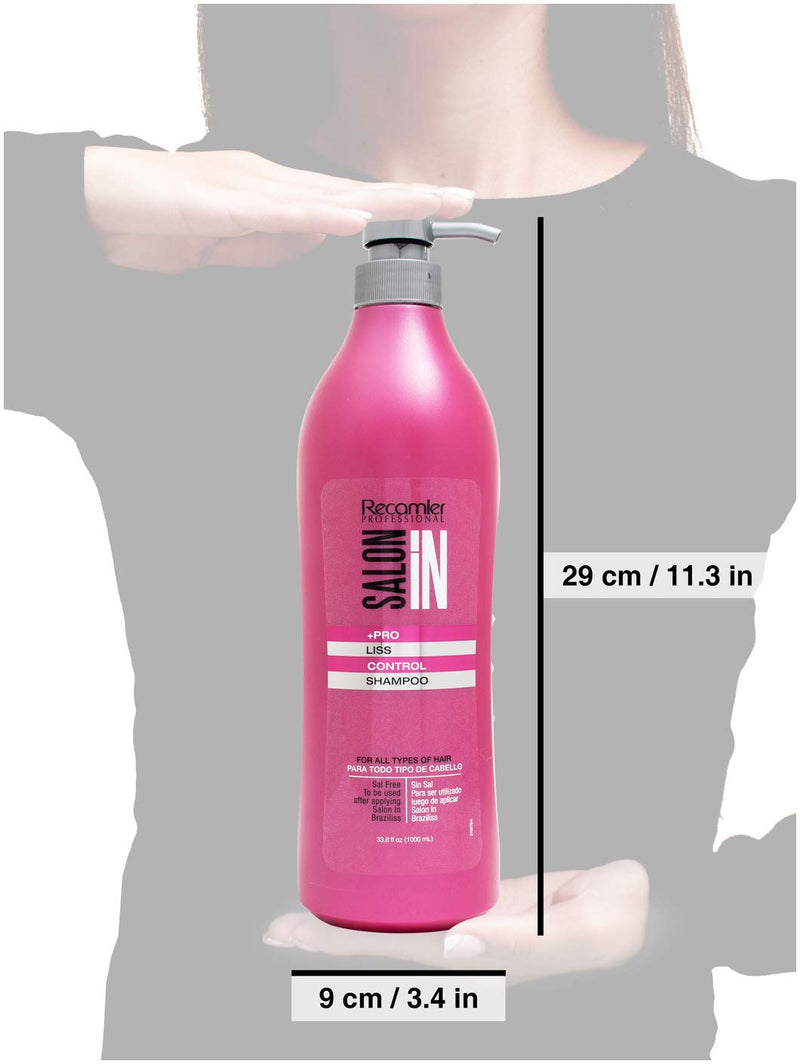 Recamier Professional Salon In +Pro Liss Control Hair 3 pack Kit - Shampoo 33.8oz  + Conditioner 33.8oz  + Deep Treatment 10.58oz