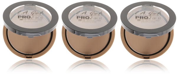 L.A. Girl Pro Face HD Matte Pressed Powder (3 Pack) - 607 Warm Honey