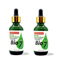 BIO7 BIOTIN GROWTH DROP EXTRA STRENGTH WITH BIOTIN, PEPTIDES, CHEBE OIL - 2 Fl Oz (2 Pack) - Helps Hair Appear Visibly Thicker, Longer, and HealthierExtra Strength Complex Formula With Chebe Oil For Hair Growth By Natures
