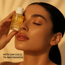 POISE COSMETICS 24K Golden Radiance Serum, Niacinamide and Vitamin C Serum for Vibrancy and Hydration, Helps Even Skin Tone for a Youthful Glow (0.5 fl oz)