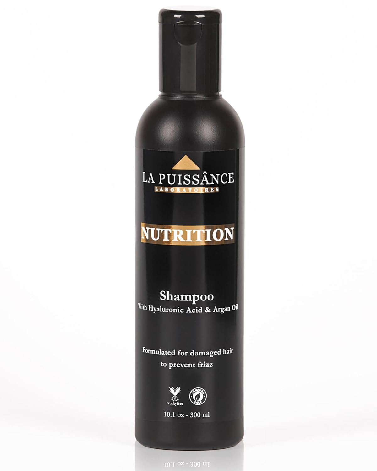 LA PUISSANCE Premium Argan Oil Shampoo - Nutrition, Anti Frizz, Hydrating, Moisturizing for Dry Hair - Paraben Free, Highest Rated Frizz Control Haircare - for Home and Salon Use - 10 fl oz