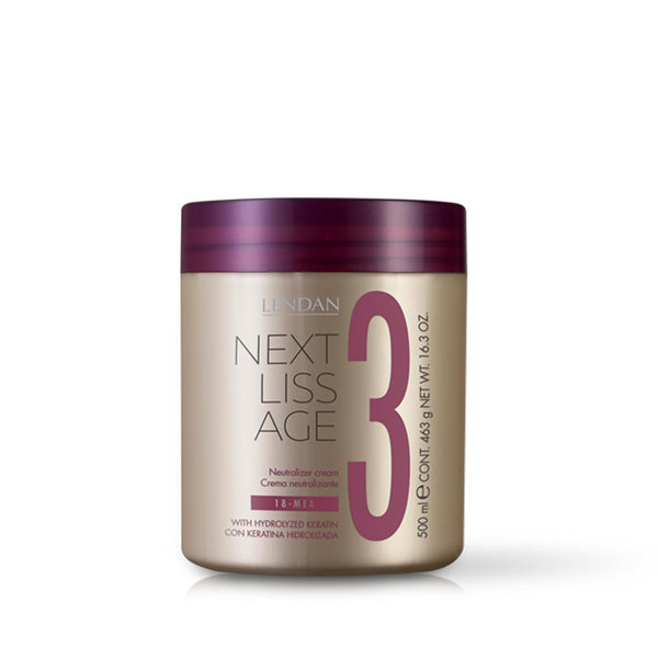 Lendan - Hair Conditioner - Neutralizing Cream Next Liss Age Nº3-500ml - Step 3 Professional Pack