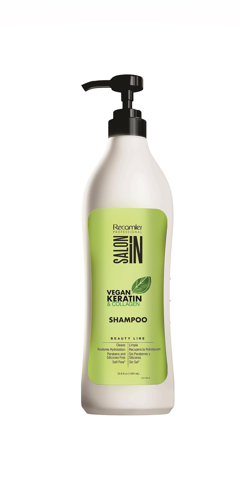 RECAMIER PROFESSIONAL SALON IN Vegan Keratin & Collagen Line 3-PIECE HAIR KIT with Shampoo 33.8 fl.oz. + Conditioner 33.8 fl.oz.+ Recharge Intensive Mask 17.6oz.