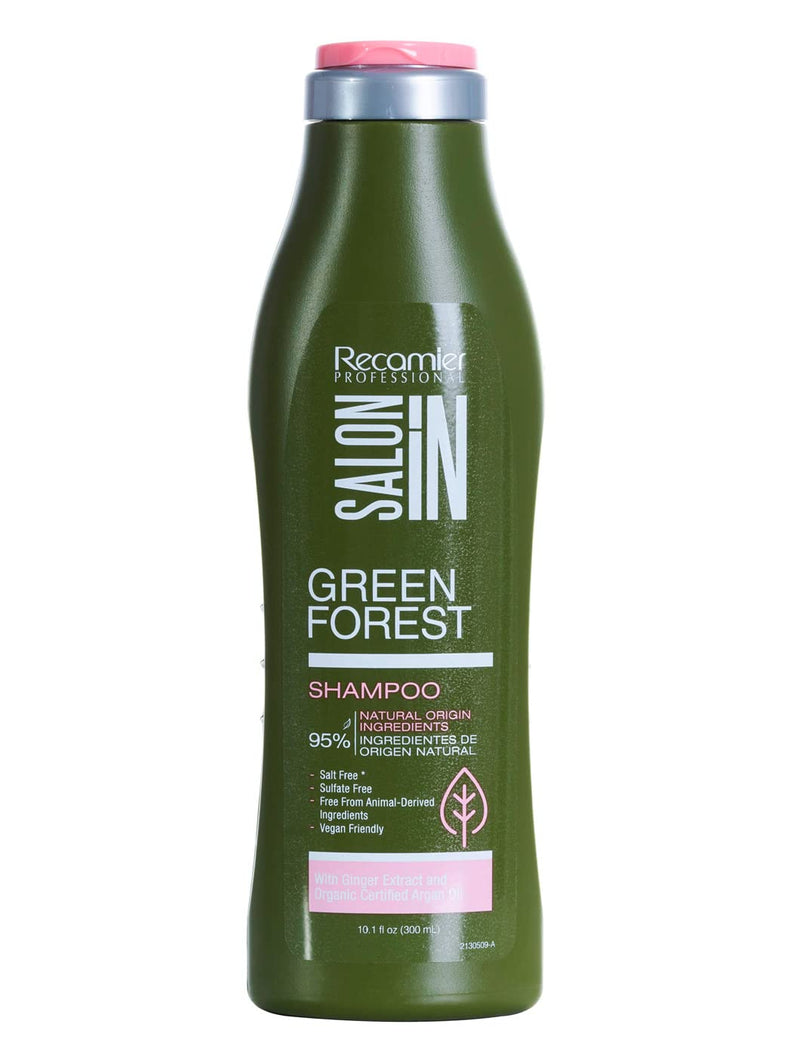 RECAMIER Green Forest Moisturizing Natural Hair Conditioner Shampoo Hidratante 10.1 OZ
