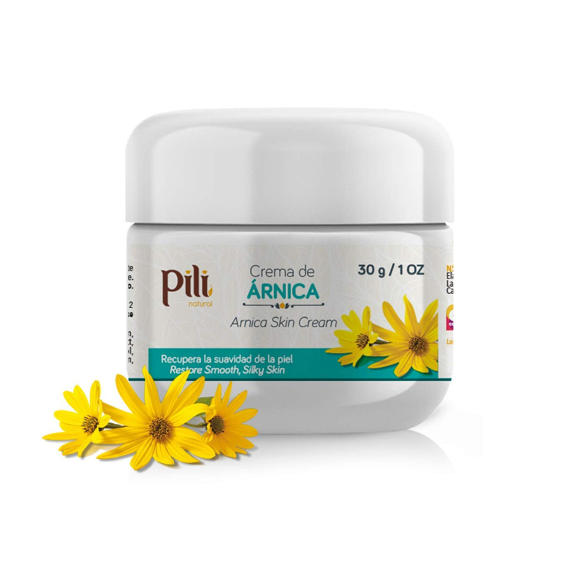 Pili Natural · Crema de árnica · 1 oz