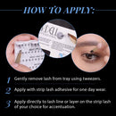 Ardell False Eyelashes Individual Lashes Trios Long Black - DIY Lash Clusters, Flared Volume, Strip Eyelash Extensions, 4 Pack