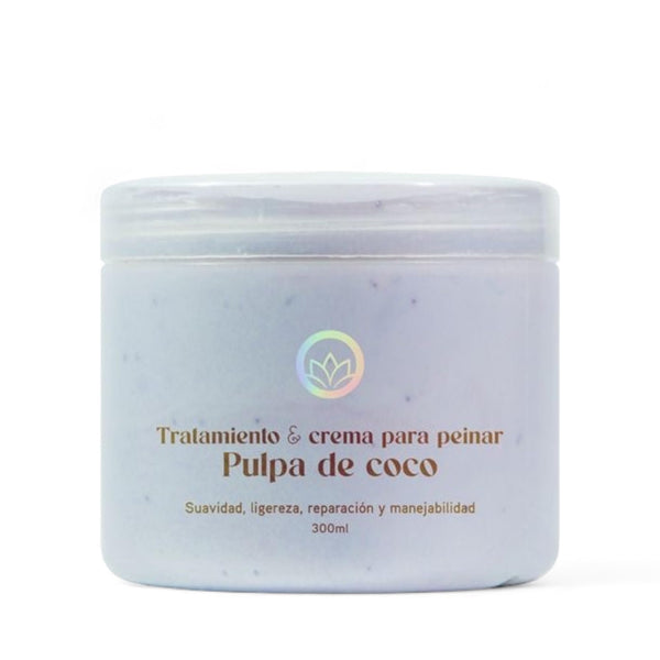 OLÉ Coconut Pulp Treatment | Tratamiento Pulpa De Coco for Stronger | Thicker and Longer Hair - Soft and Shine.