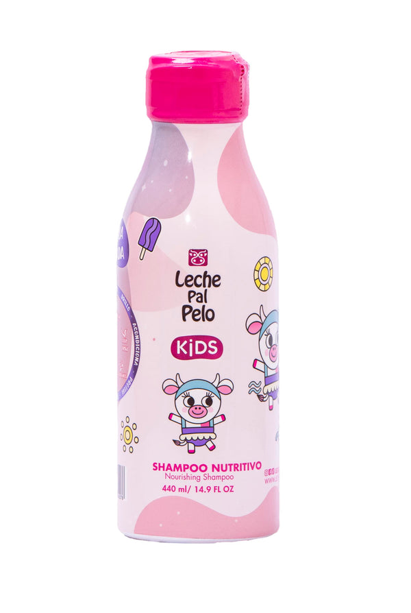 Leche Pal Pelo Kids Nourishing Shampoo - Hydrating Shampoo for Daily Cleanse. Sulfate and Paraben Free Shampoo. Gentle Natural Formula with Jojoba, Coconut Milk and Aloe Vera. Moisturizing and Defining Shampoo for Kids' Hair Care. 14.9 fl.oz – 440 ml