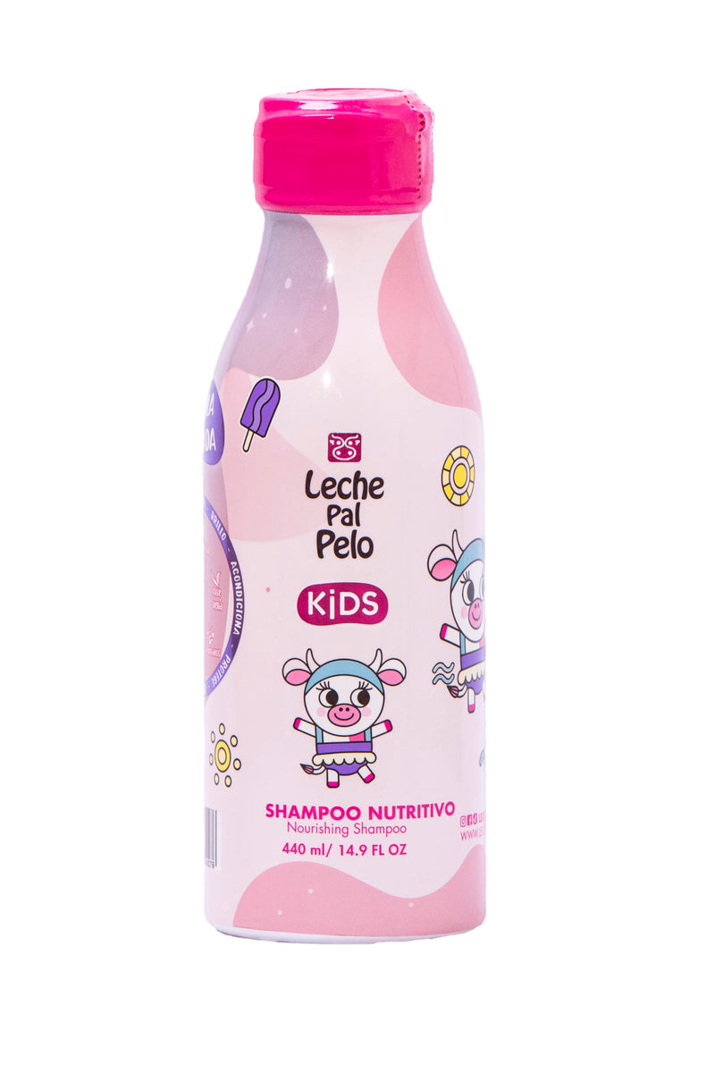 Leche Pal Pelo Kids Nourishing Shampoo - Hydrating Shampoo for Daily Cleanse. Sulfate and Paraben Free Shampoo. Gentle Natural Formula with Jojoba, Coconut Milk and Aloe Vera. Moisturizing and Defining Shampoo for Kids' Hair Care. 14.9 fl.oz – 440 ml