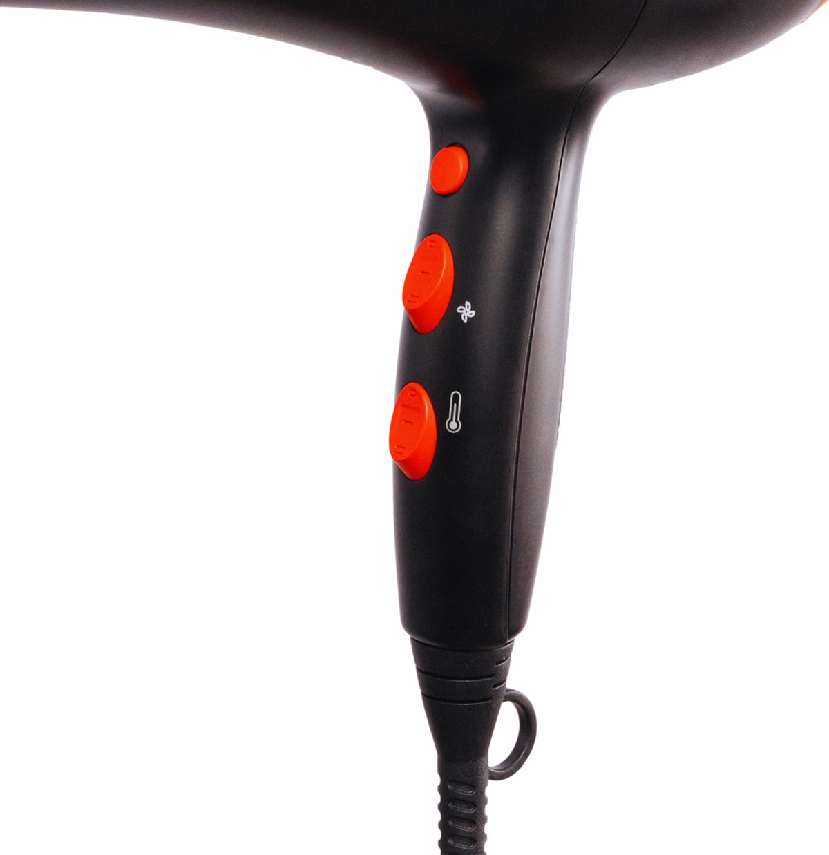 Epiphany Professional Hair Dryer 1875W – Ionic Blow Dryer with Ceramic Tourmaline Technology for Fast Drying, Frizz Control & Shine – Includes Diffuser & 2 Nozzles – Lightweight for All Hair Types