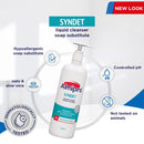 Almipro Syndet Skin Cleanser | Soap-free Moisturizing Body Wash with Aloe Vera & Oatmeal for Dry, delicate, sensitive Skin | Dermatologist Recommended | Bottle 16.9 fl. oz.