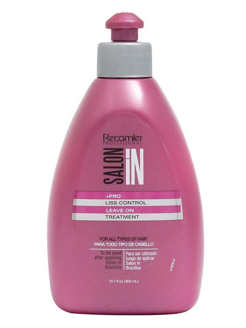 Recamier Professional Salon In +Pro Liss Control Hair 4 Piece Small Kit - Shampoo 10.1oz  + Conditioner 10.1oz  + Leave In Detangler 10.1oz + Deep Treatment Mask 10.58oz