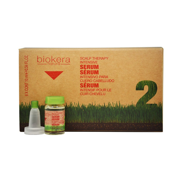 Salerm Biokera Natura Scalp Therapy Intensive Serum, 6 x 0.34 Ounce