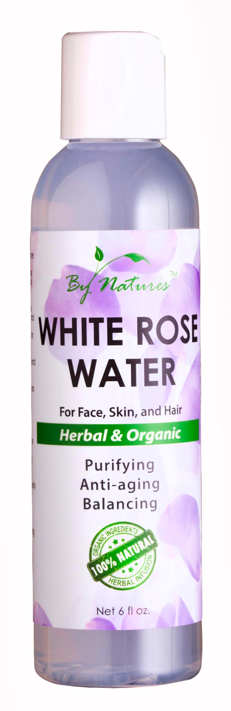 By Natures White Rose Water 6.0 Fl Oz (Pack of 1)