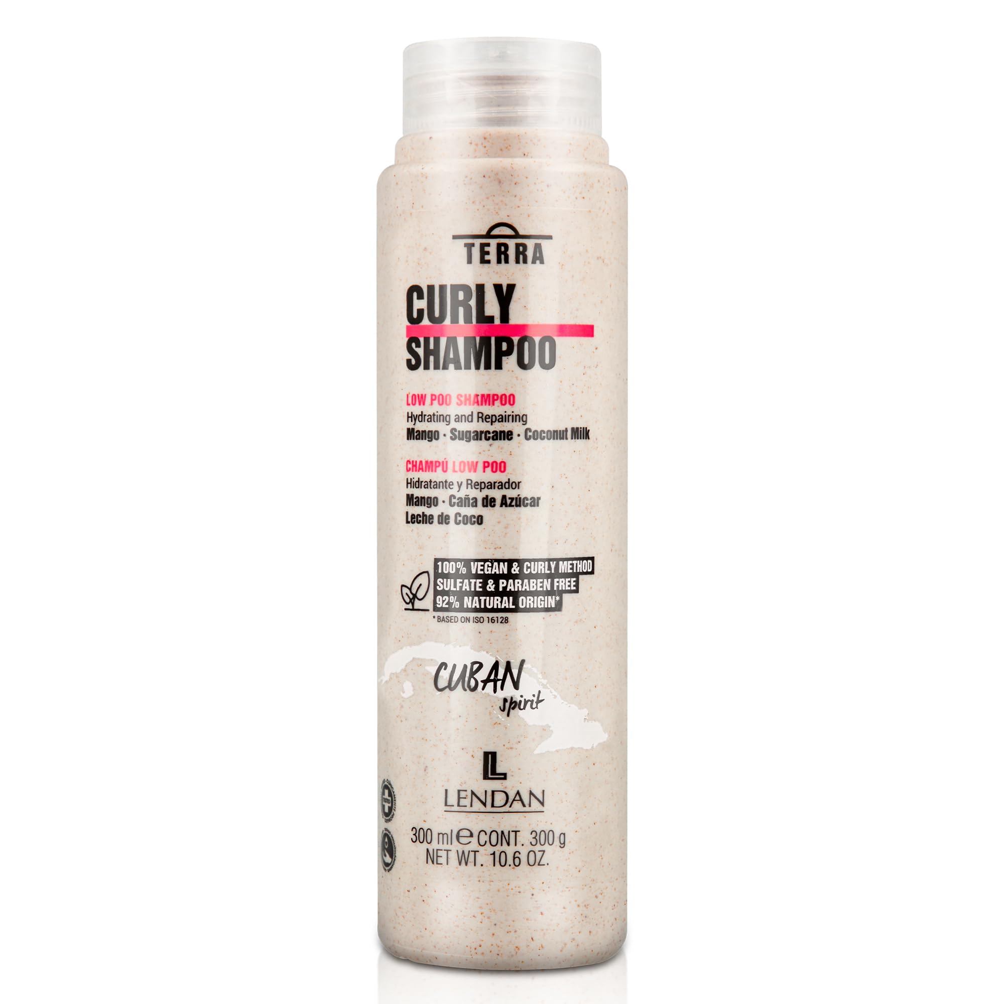 Lendan Curly Cuban Spirit 4-PIECE DEFINITION & OIL KIT  by Terra with Low Poo Shampoo 10.6 oz + Co-Wash Treatment 10.4 oz + Curl Defining Gel 9.7 oz + Curly Oil 2.5 fl.oz