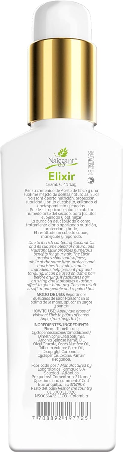 Naissant Coconut Oil Elixir - Elixir de Coco 4.1 fl.oz.