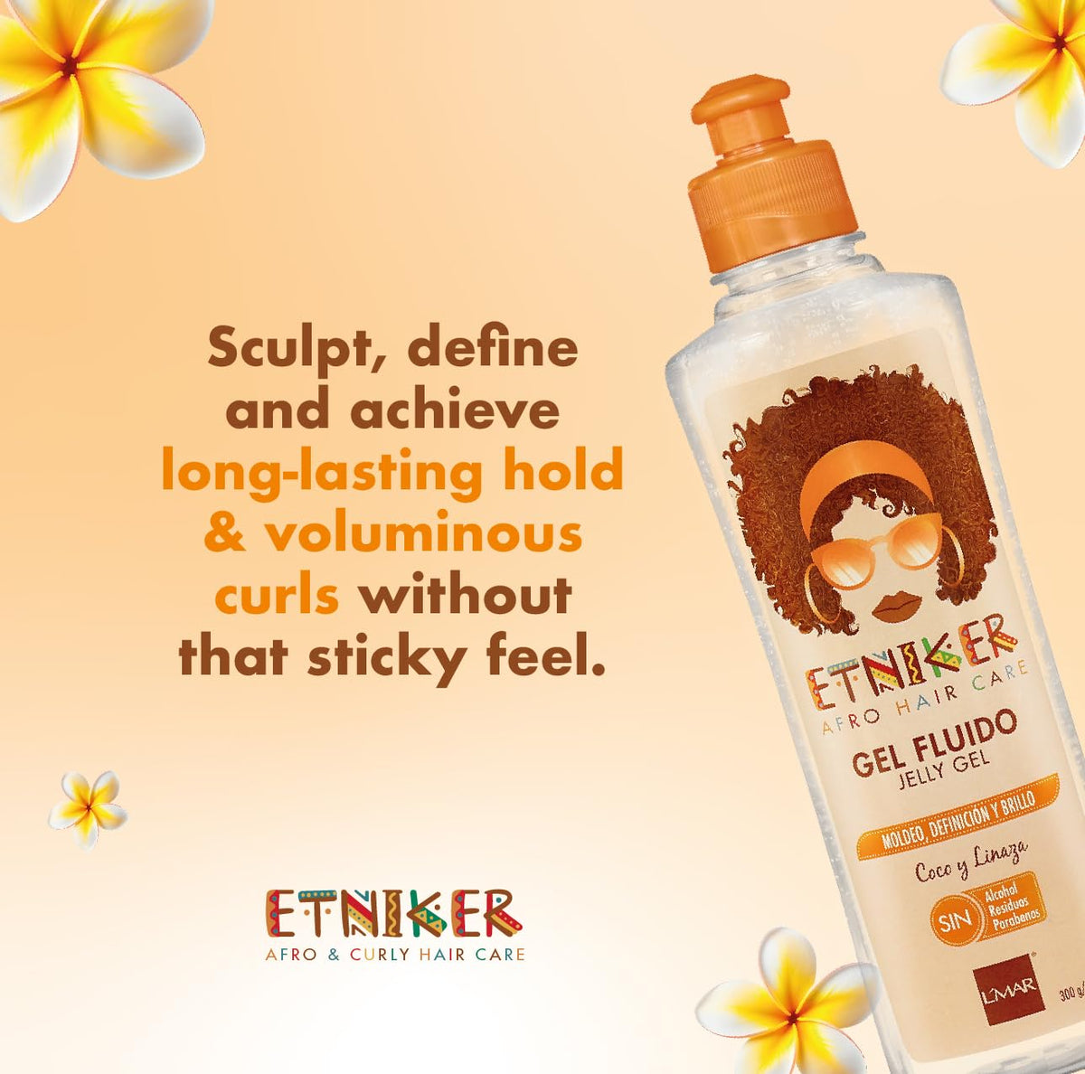 ETNIKER Ultimate Curl Bundle: Jelly Gel & Curl Defining Styling Cream | Sculpt, Define, and Moisturize for Perfectly Hydrated, Frizz-Free, and Long-Lasting Natural Curls | Coconut Oil, Shea Butter