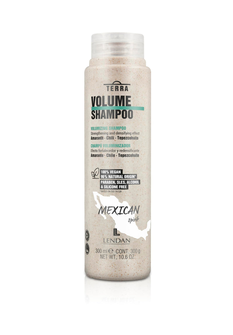 Lendan - Fine Hair Volume Shampoo - Terra Volume Shampoo - 300 ml - Maximizes Hair Volume without Weighing Down - Soft Hair - Deep and Balancing Cleansing - Strengthens and Redensifies - Vegan