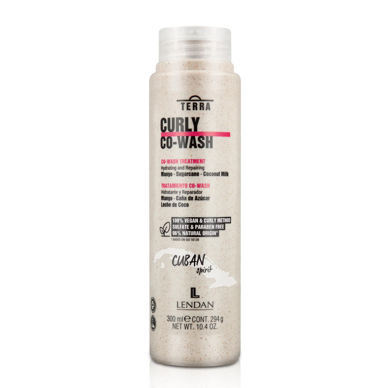 Lendan Curly Cuban Spirit 4-PIECE KIT by Terra with Low Poo Shampoo 10.6 oz + Co-Wash Treatment 10.4 oz + Curl Defining Gel 9.7 oz + Curl Activator Cream 9.0 oz