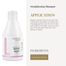 SALERM - Straightening Shampoo - Hair Lab - 1200 ml / 42.3 oz - Controls Hair Frizz - Smooth and Straight - With Heat Protector - Eases Styling - Sulfate-Free and Paraben-Free