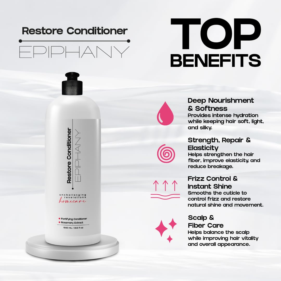 Epiphany Repair Conditioner – Deep Hydration & Detangling | Rosemary & Natural Oils | Smooth, Shiny & Manageable Hair | Safe for All Hair Types