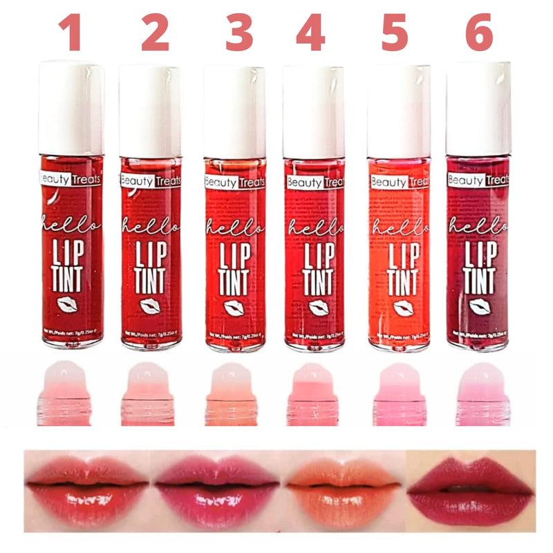 Beauty Treats Lip Tint Set of 6 Colors 0.25oz each - Tiente de Labios