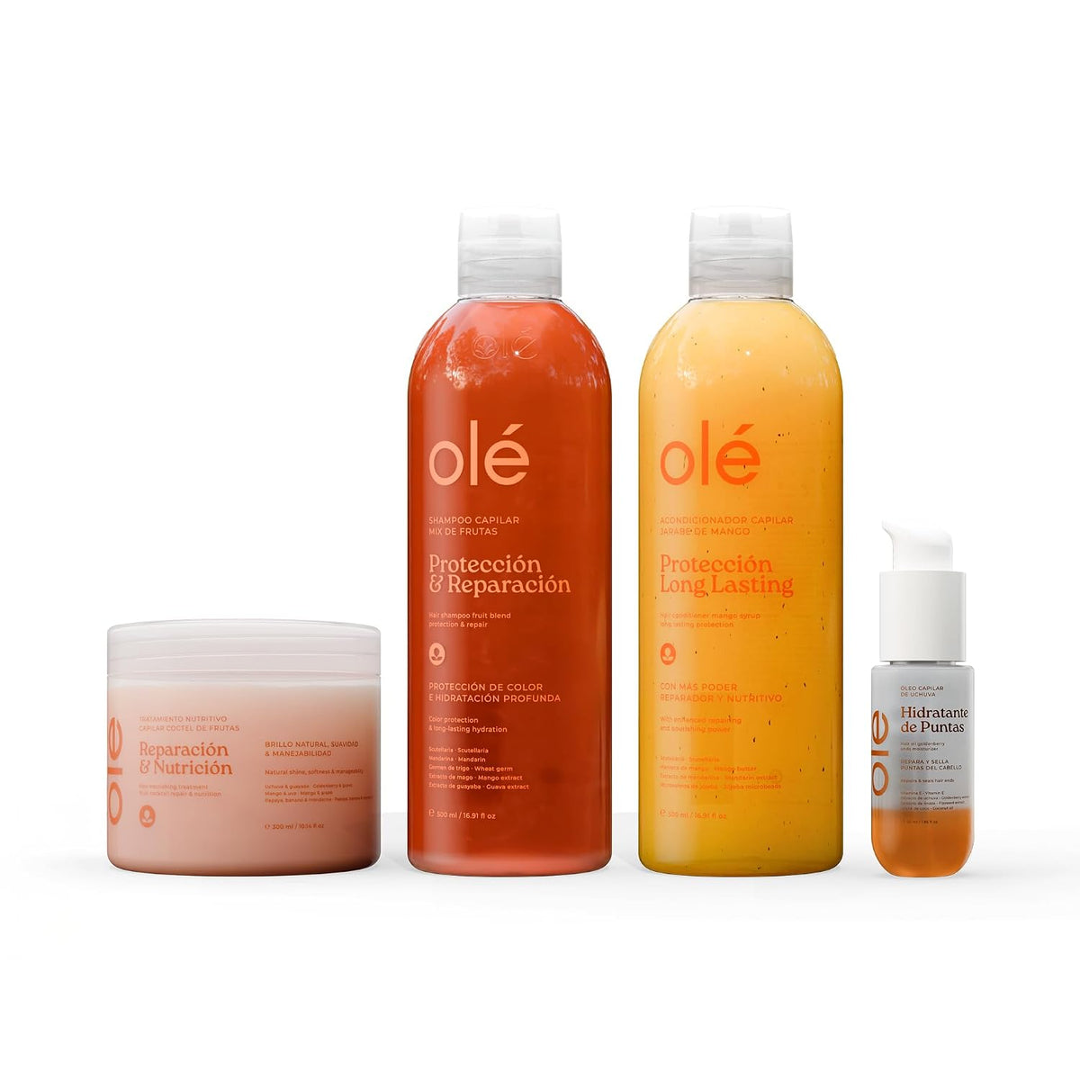 Olé Capilar - Pack protección y reparación de cabello maltratado - Protection and repair pack for damaged hair
