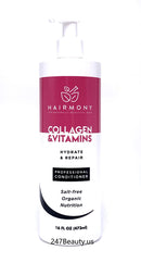 Hairmony Collagen Vitamins Professional Hydrate and Repair Hair Conditioner - Acondicionador Hidratante para el cabello (16 oz)