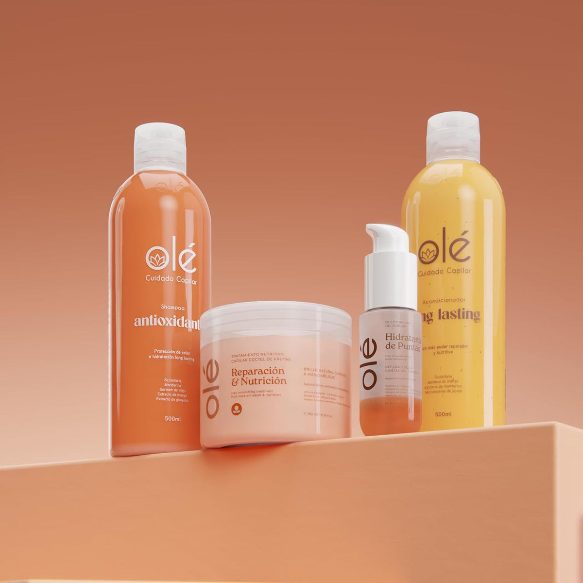 Olé Capilar - Pack protección y reparación de cabello maltratado - Protection and repair pack for damaged hair