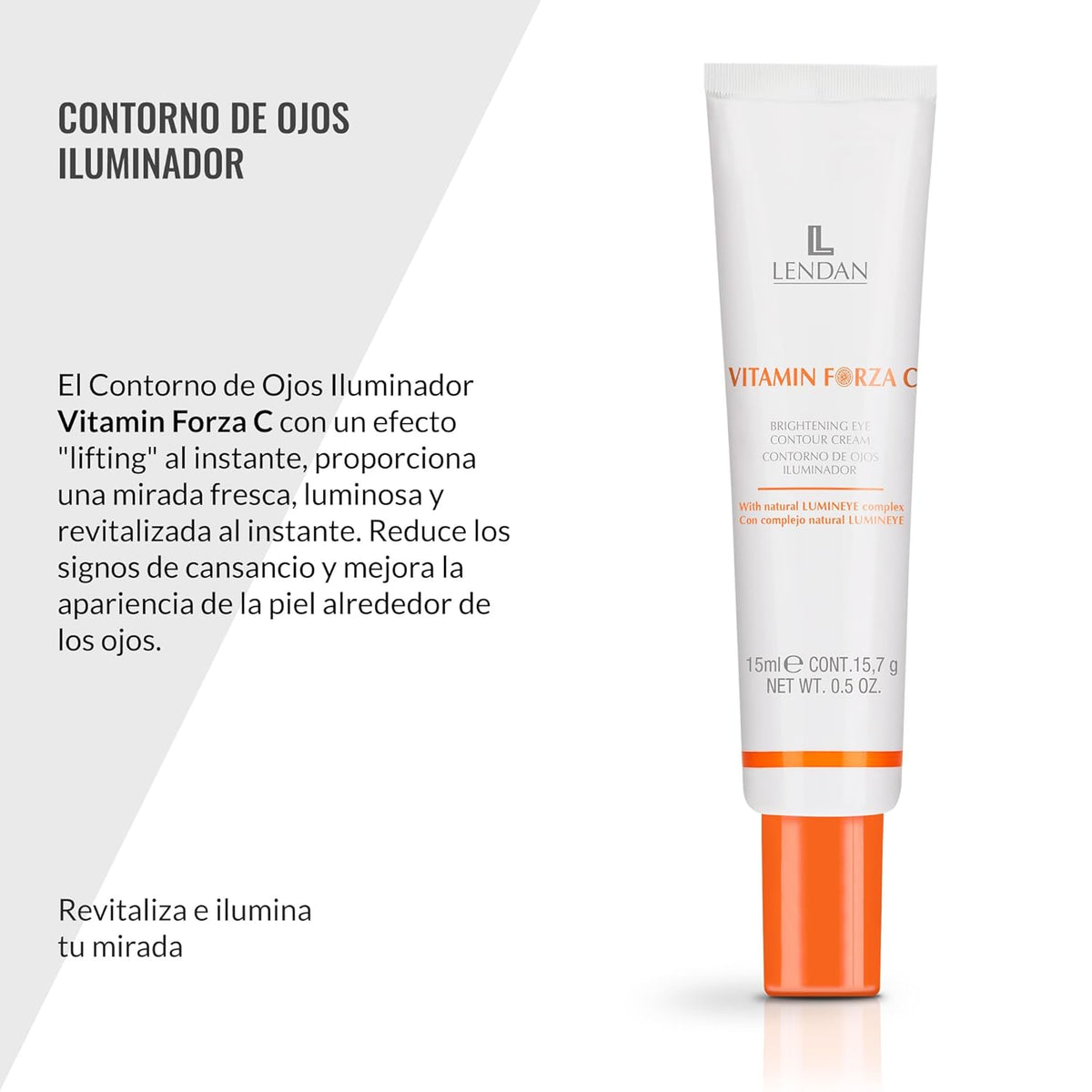 Lendan - Illuminating Eye Contour Cream - Vitamin Forza C - 15 ml / 0.5 oz - with Vitamin C