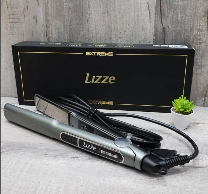 Lizze Extreme Professional Hair Straightener | Original Nano Titanium Technology Straightens Dry, Frizzy Hair Curls | 250 Deg. C. (480'f) - 110 Volts : Beauty & Professional Care