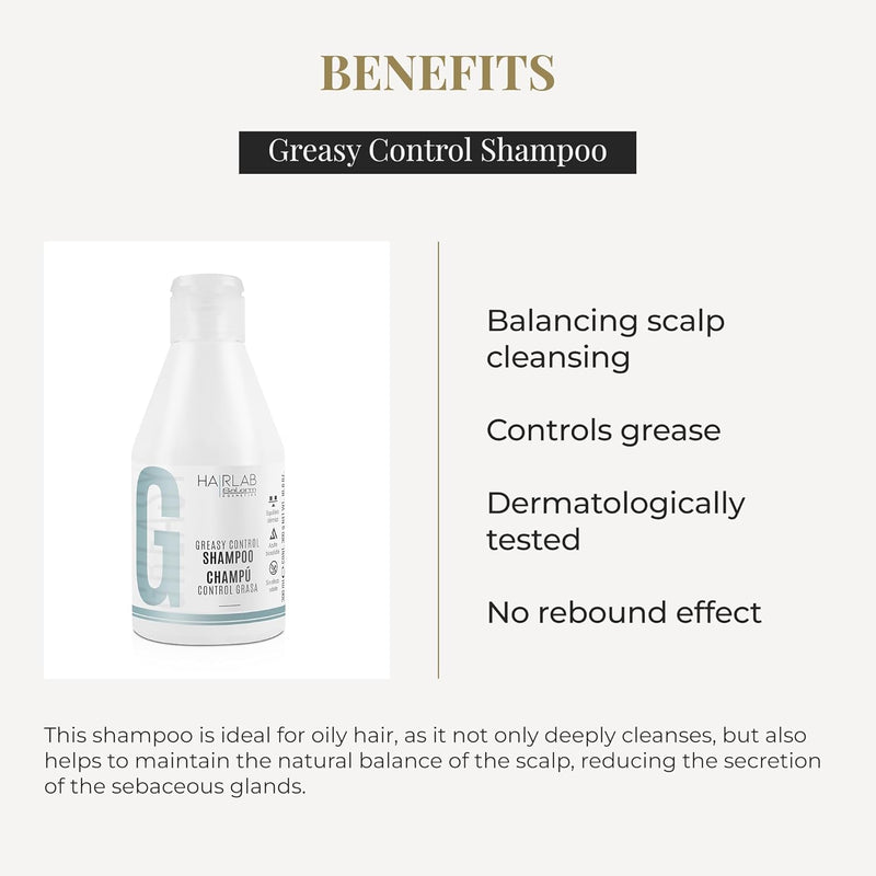 SALERM - Shampoo for Oily Hair - Greasy Control Hair Lab - 300 ml