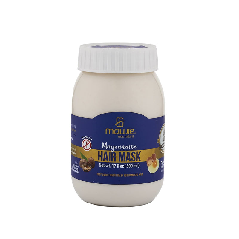 Mawie Mayonnaise Hair Mask for dry damage, adds shine, fortifies, nourishes processed hair 17 oz