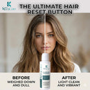 KeraCore Clarifying Shampoo Deep Cleansing Hair Detox & Pre-Treatment Primer – The Ultimate Hair Reset Button for Light, Vibrant Hair, Optimized for Treatments 4 OZ