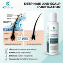 KeraCore Clarifying Shampoo Deep Cleansing Hair Detox & Pre-Treatment Primer – The Ultimate Hair Reset Button for Light, Vibrant Hair, Optimized for Treatments 4 OZ
